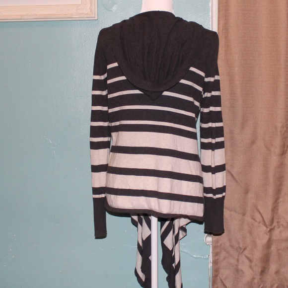 N2U Striped Hooded Cardigan - Picture 3 of 6